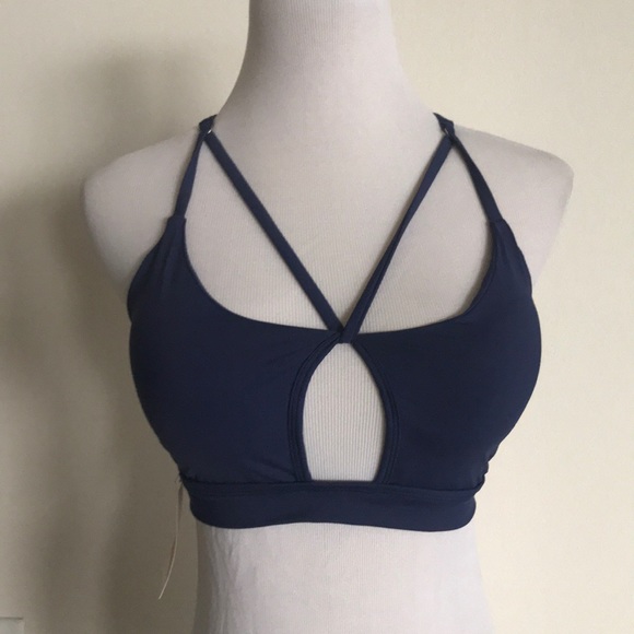Brazilian sports bra size medium color blue - Picture 1 of 6